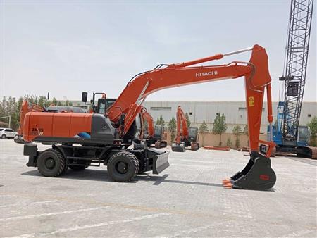 Máy đào bánh lốp Hitachi ZX210W-5A