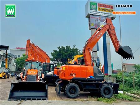 Máy xúc đào liên hợp Hitachi Shinrai Power BX100 tại kho MICO GROUP