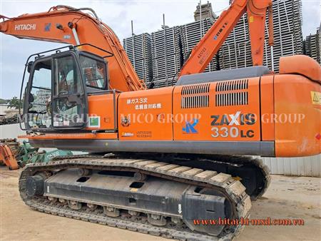 Máy đào gầu ngoạm cần thụt thò Hitachi ZX330LC-3 đã qua sử dụng