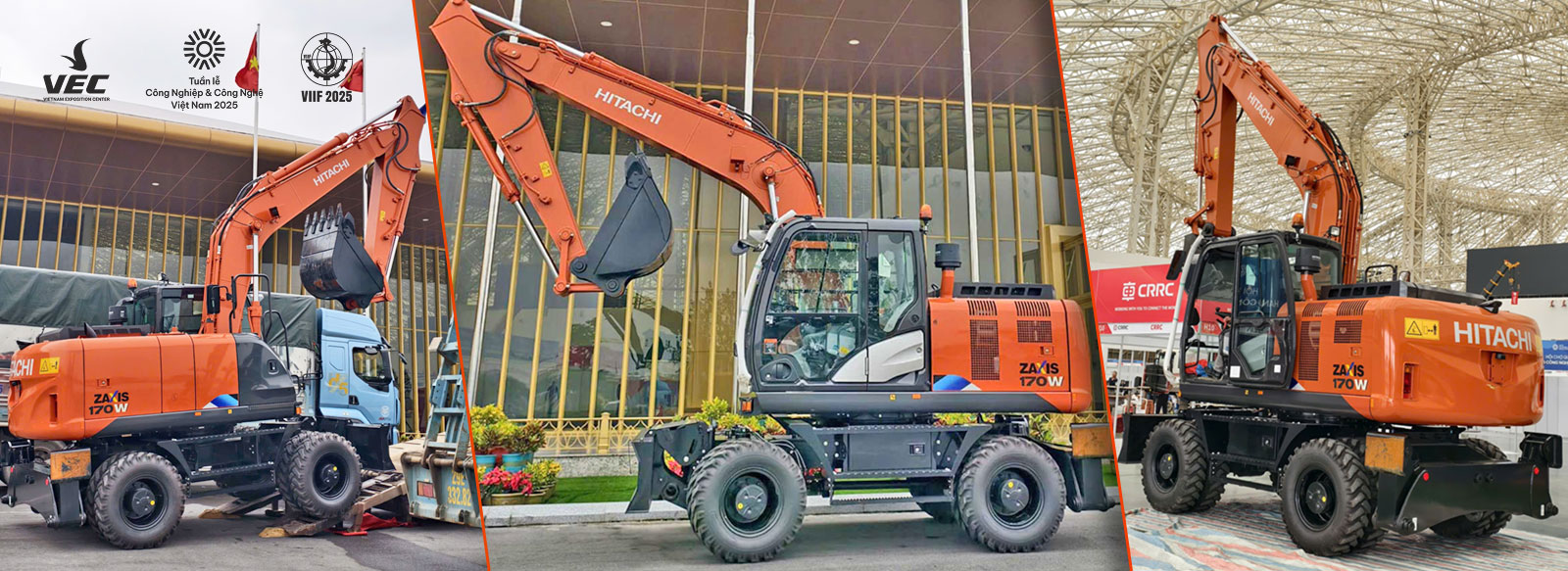 Xe đào bánh lốp Hitachi Wheeled excavator