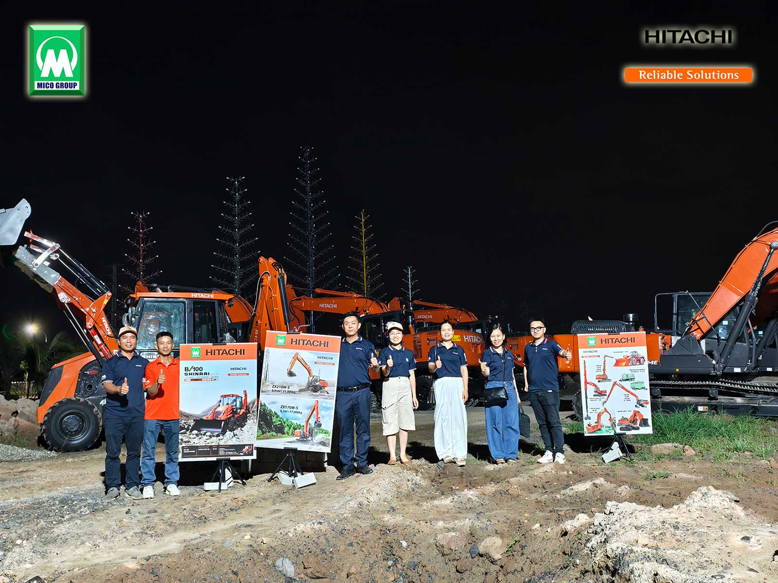 Bàn giao 06 Máy xây dựng Hitachi cho dự án xây dựng khu đô thị