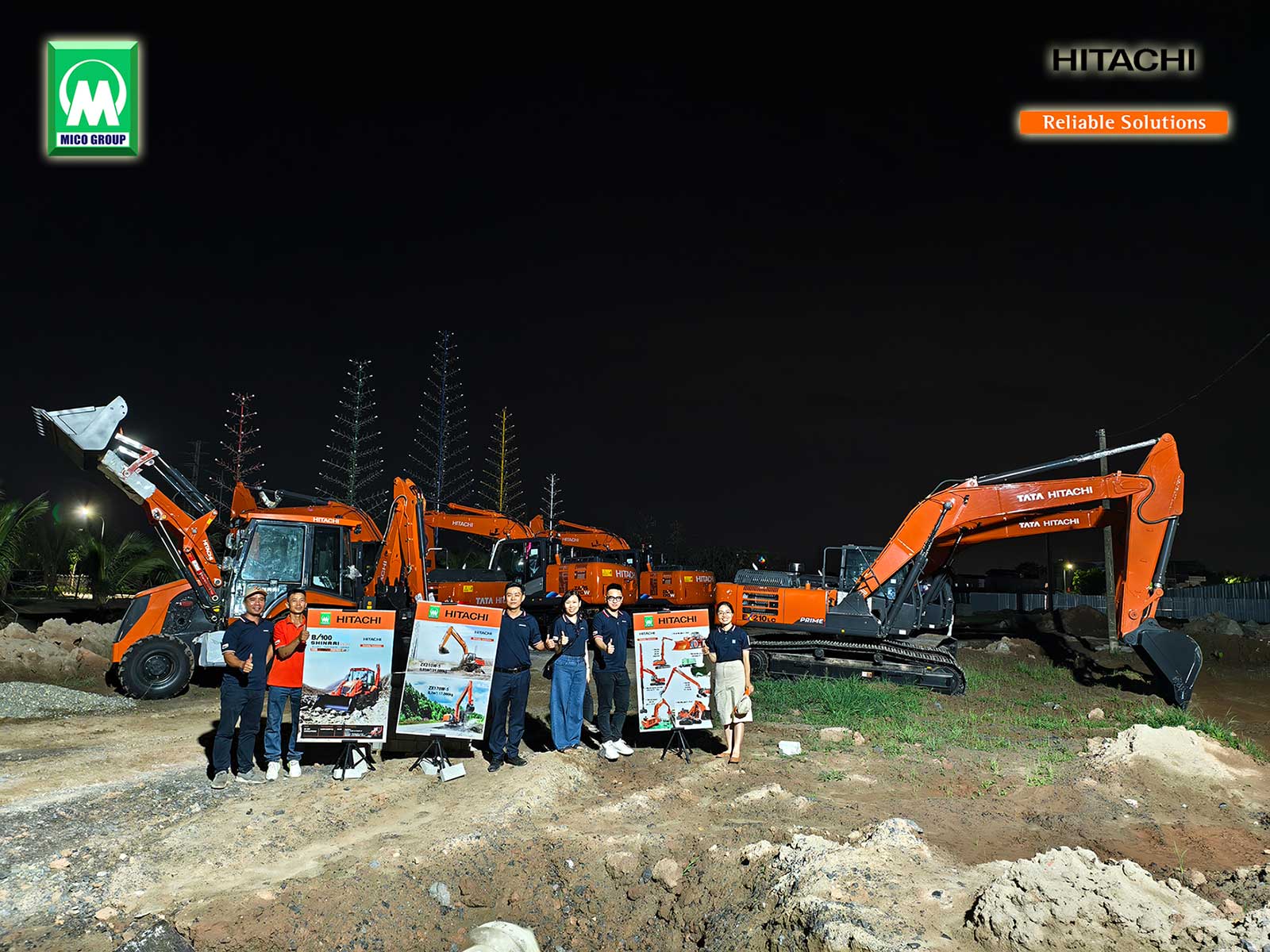 Bàn giao 06 Máy xây dựng Hitachi cho dự án xây dựng khu đô thị