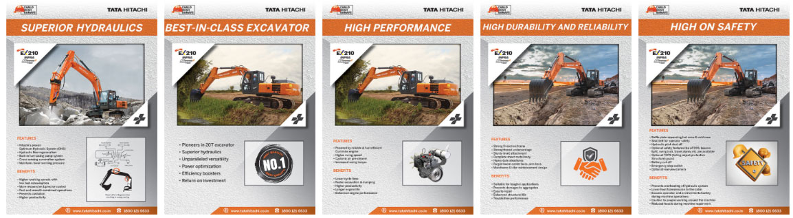 Máy đào bánh xích Tata Hitachi EX210 Super+ Series Infra