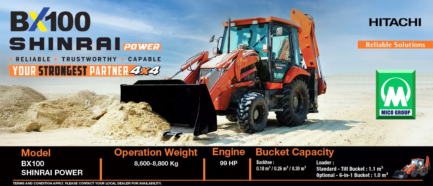 Máy xúc đào liên hợp Hitachi BX100 lần đầu tiên có mặt tại Việt Nam