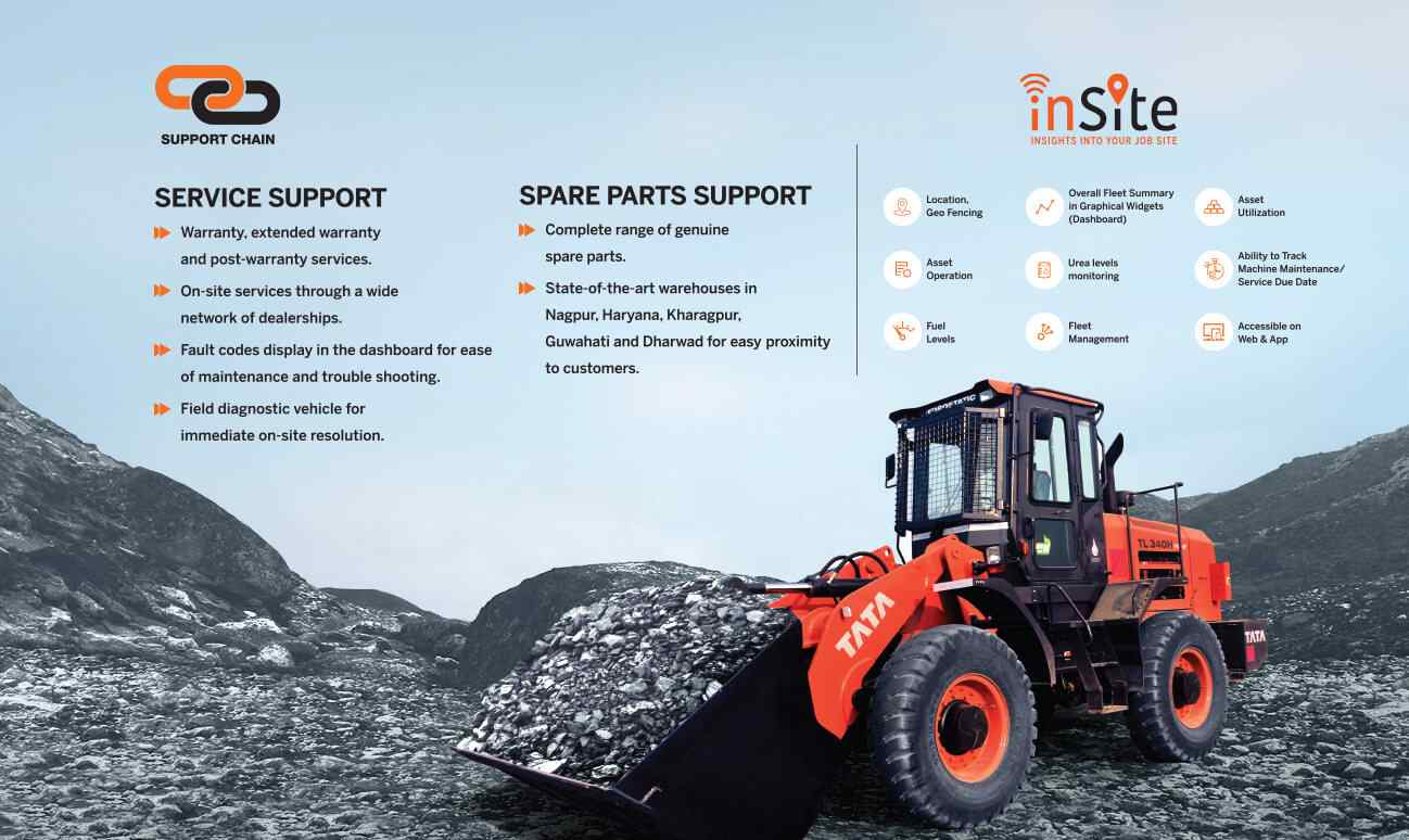 Máy xúc lật Tata Hitachi TL 340H Prime - Insite