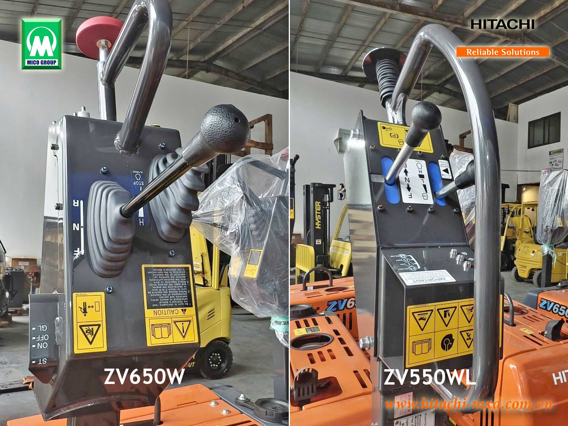 Xe lu dắt tay cho công trình đường bộ ZV-W Series ZV550WL và ZV650W