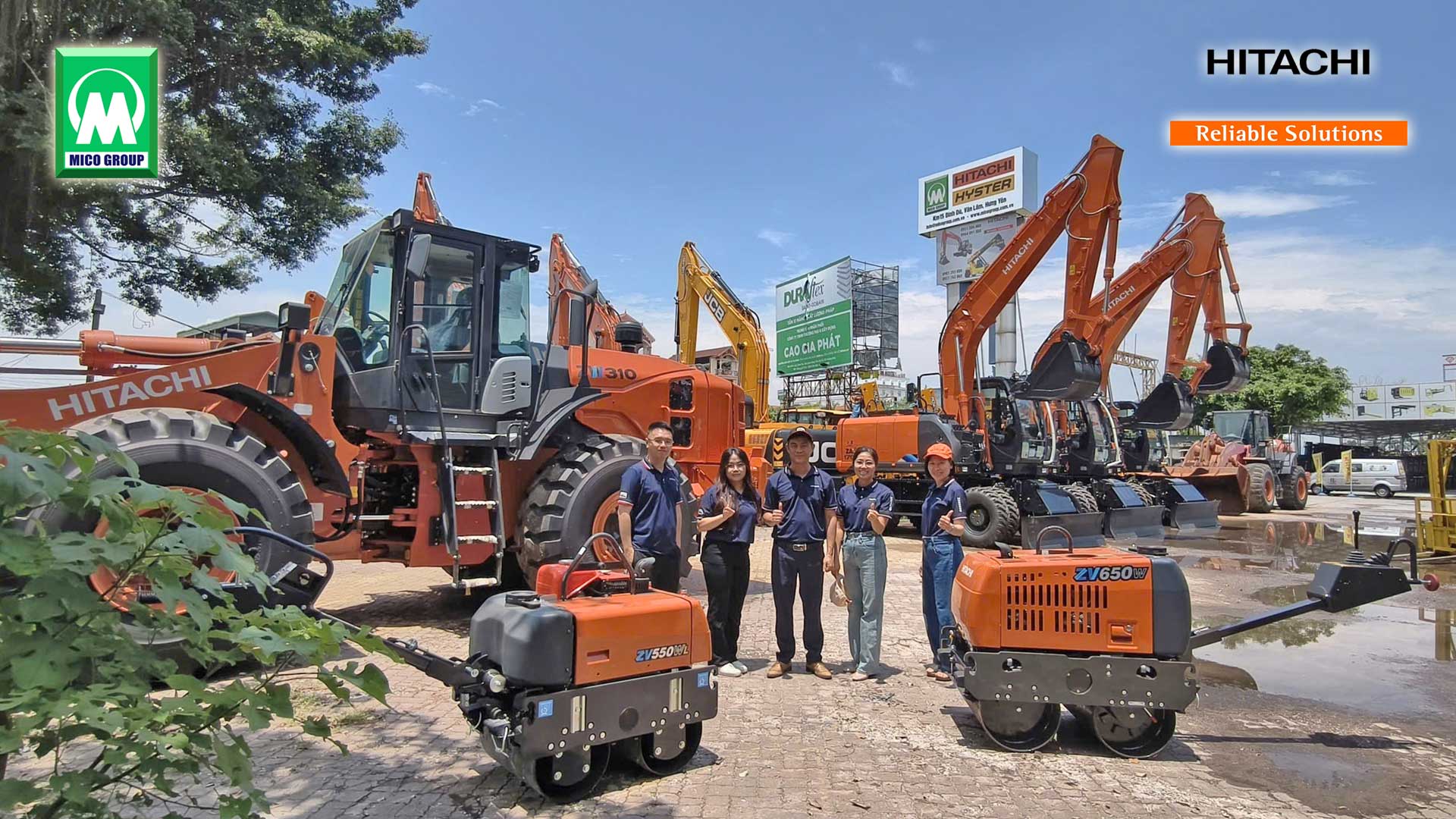 Dòng máy lu rung Hitachi ZV-W thể hiện cam kết của MICO GROUP và Hitachi Construction Machinery